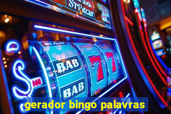 gerador bingo palavras